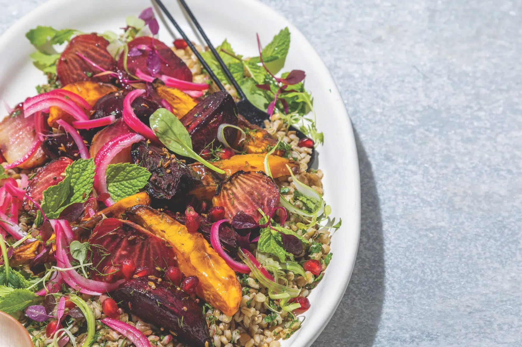 Healthy recipe: Barley &#038; lentil root veg roast