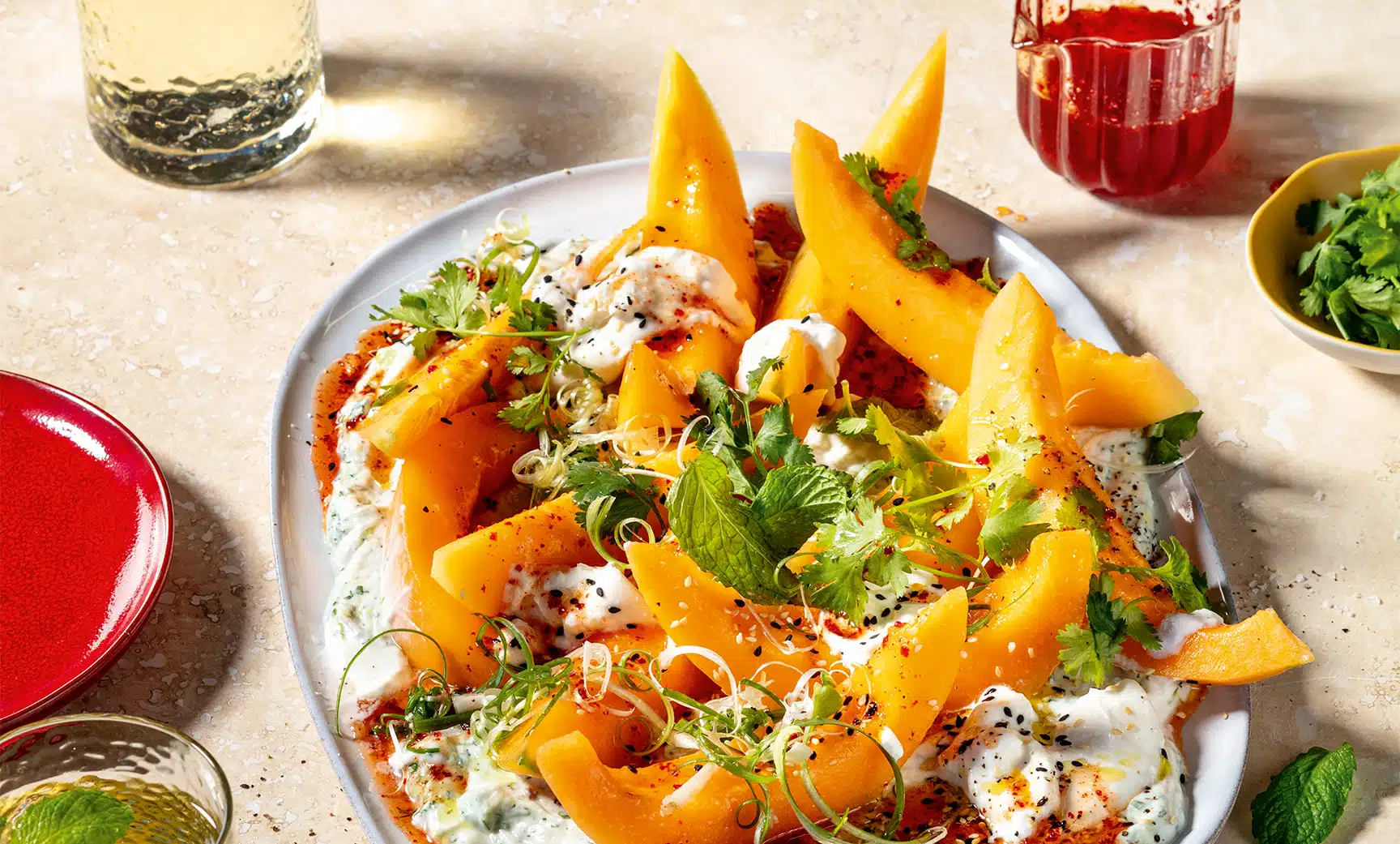 Quick &#038; Healthy Recipe: Spanspek with Yoghurt and Hot Honey